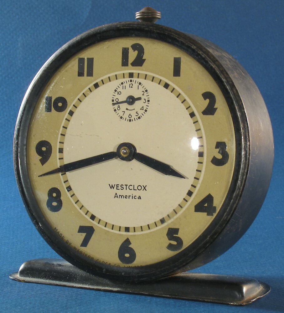 Westclox Canada America Style 5 Black. Westclox Canada America Style 5 Black Clock Example Photo