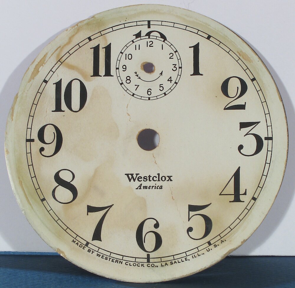 Westclox America Style 1b Nickel. Westclox America Style 1b Nickel Clock Example Photo