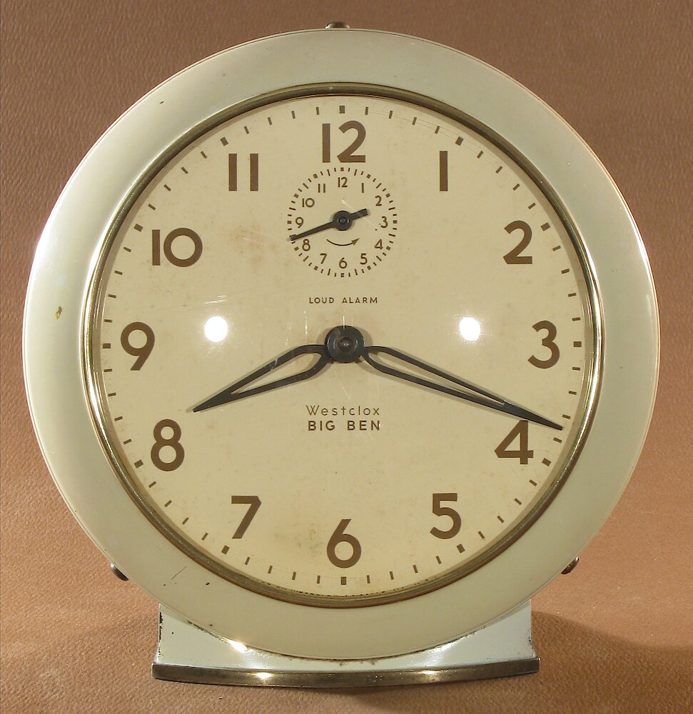 Westclox Big Ben Style 6 Loud Alarm Ivory Plain. Westclox Big Ben Style 6 Loud Alarm Ivory Plain Clock Example Photo