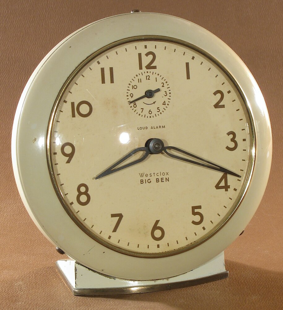 Westclox Big Ben Style 6 Loud Alarm Ivory Plain. Westclox Big Ben Style 6 Loud Alarm Ivory Plain Clock Example Photo