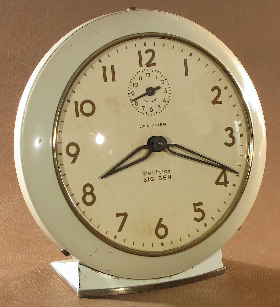 Westclox Big Ben Style 6 Loud Alarm Ivory Plain. Westclox Big Ben Style 6 Loud Alarm Ivory Plain Clock Example Photo