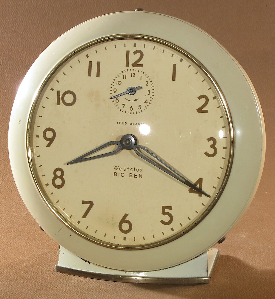 Westclox Big Ben Style 6 Loud Alarm Ivory Plain. Westclox Big Ben Style 6 Loud Alarm Ivory Plain Clock Example Photo