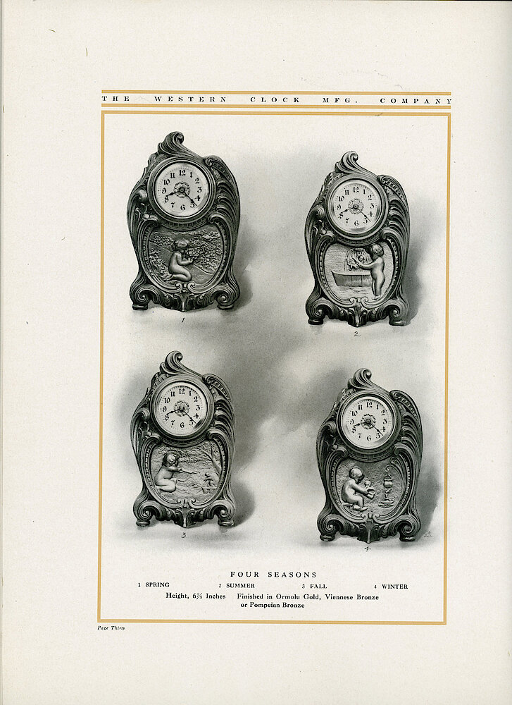 1907 Western Clock Manufacturing Company Catalog > 30