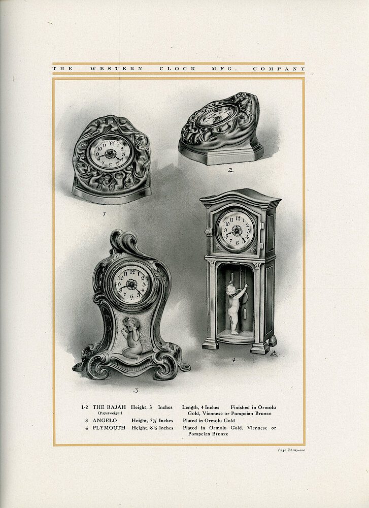 1907 Western Clock Manufacturing Company Catalog > 31