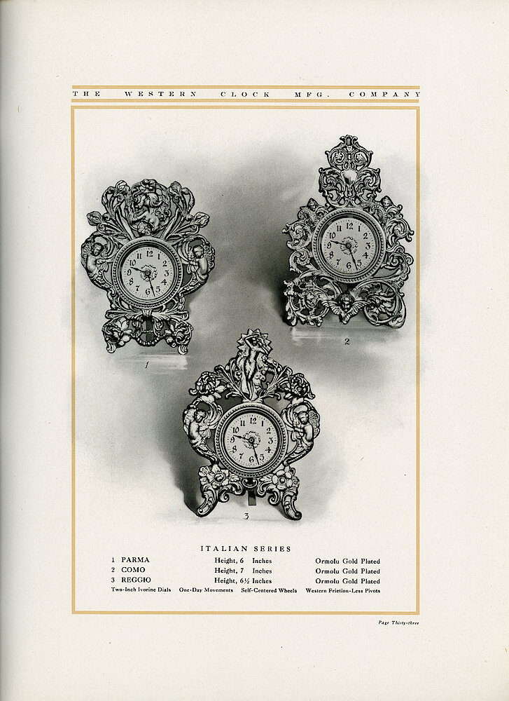 1907 Western Clock Manufacturing Company Catalog > 33