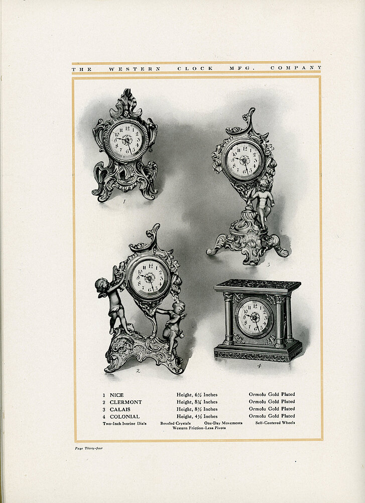 1907 Western Clock Manufacturing Company Catalog > 34