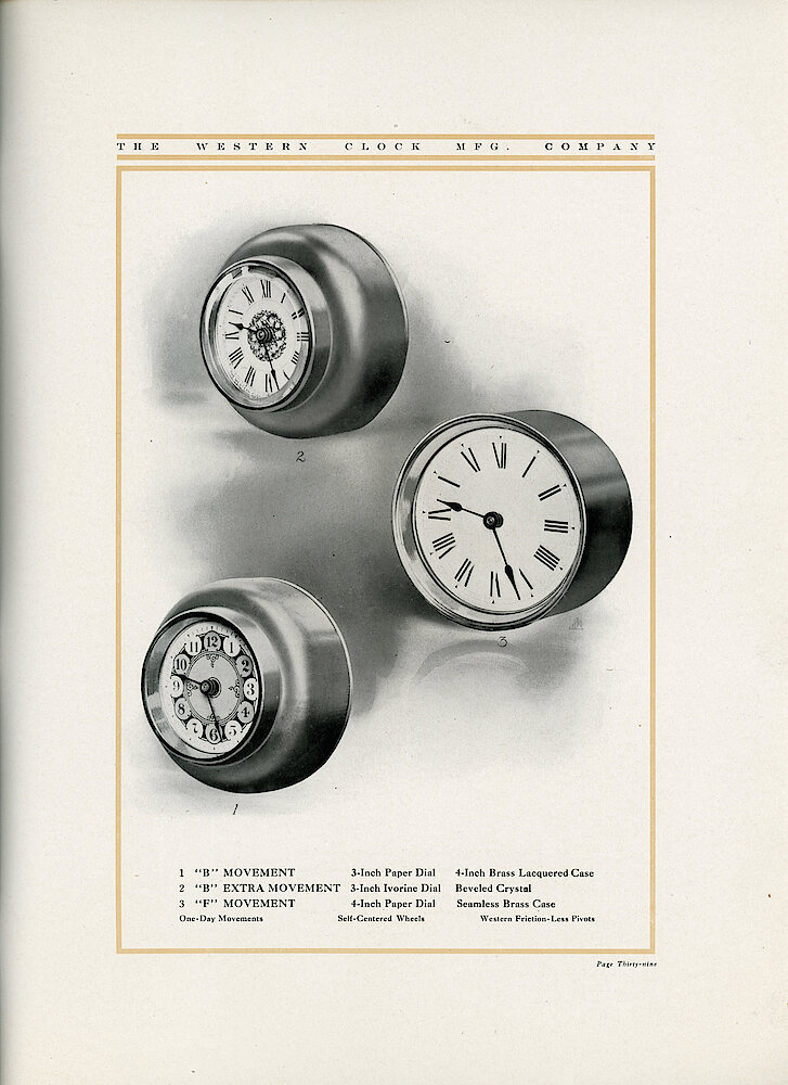 1907 Western Clock Manufacturing Company Catalog > 39