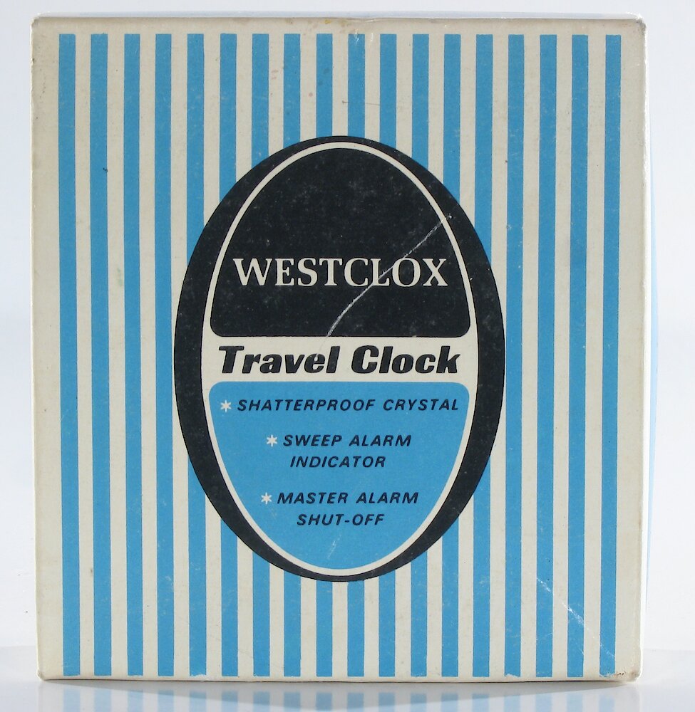 Westclox Travel Ben Pillow Shaped Case Red Case And Dial Japan. Westclox Travel Ben Pillow Shaped Case Red Case And Dial Japan Clock Example Photo