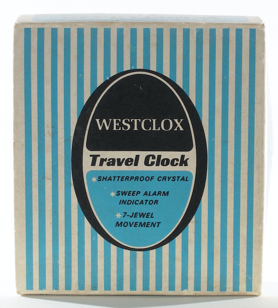 Westclox Travel Ben 7 Jewel Pillow Shaped Case Brown. Westclox Travel Ben 7 Jewel Pillow Shaped Case Brown Clock Example Photo