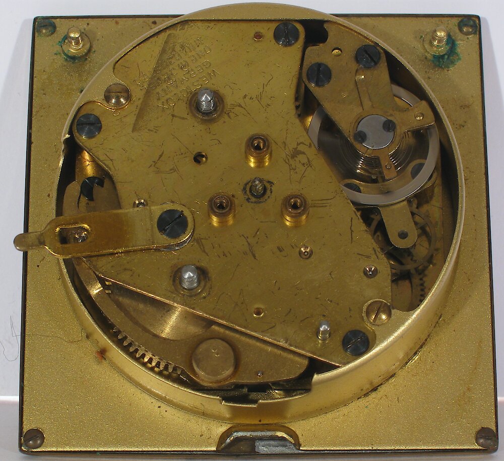 Westclox Travette Tan. Westclox Travette Tan Clock Example Photo