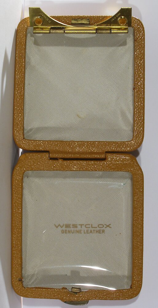 Westclox Travette Tan 1959. Westclox Travette Tan 1959 Clock Example Photo