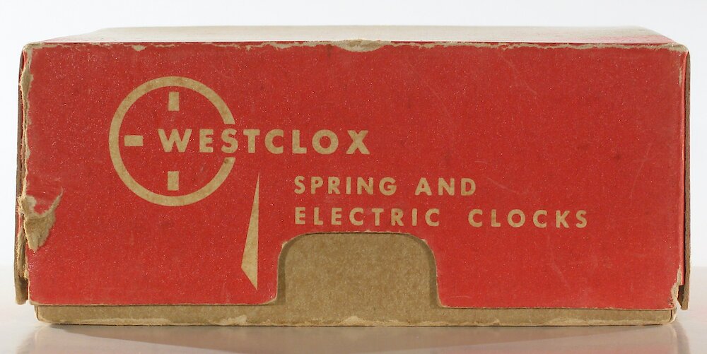 Westclox Travette Brown 1959. Westclox Travette Brown 1959 Clock Example Photo