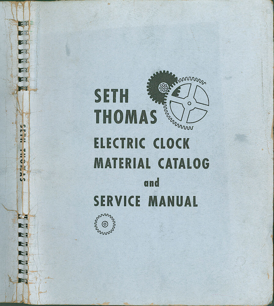 Seth Thomas Electric Clock Material Catalog and Service Manual > Front Cover