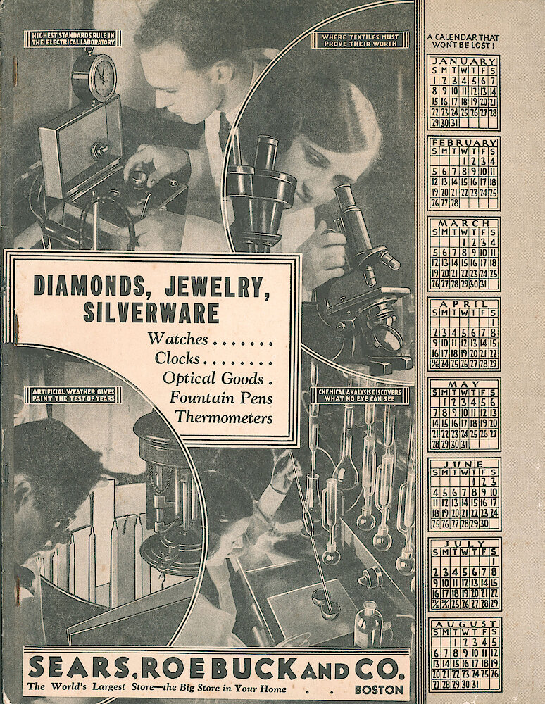 Sears Catalog of Diamonds, Jewelry, Silverware, Watches, Clocks, Optical Goods, Fountain Pens and Thermometers > F