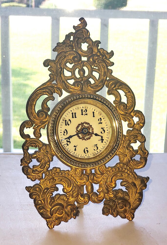 Westclox Remo Gold Plate. Westclox Remo Gold Plate Clock Example Photo