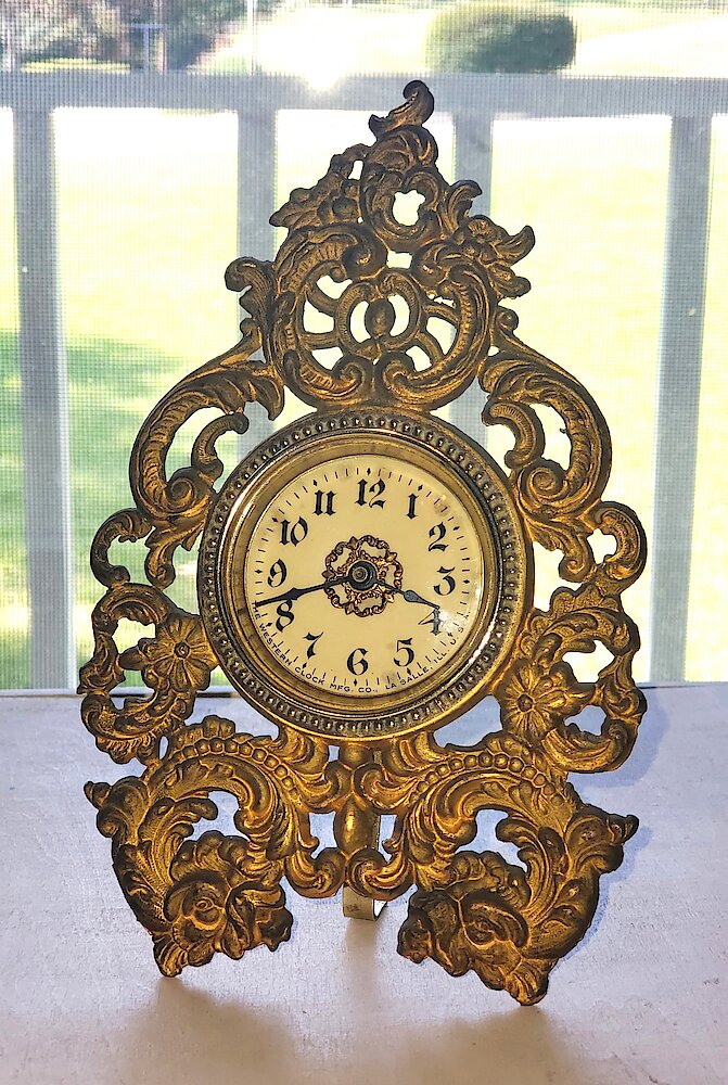 Westclox Remo Gold Plate. Westclox Remo Gold Plate Clock Example Photo