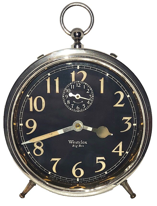 Westclox Big Ben Style 1a Luminous. Westclox Big Ben Style 1a Luminous Clock Example Photo