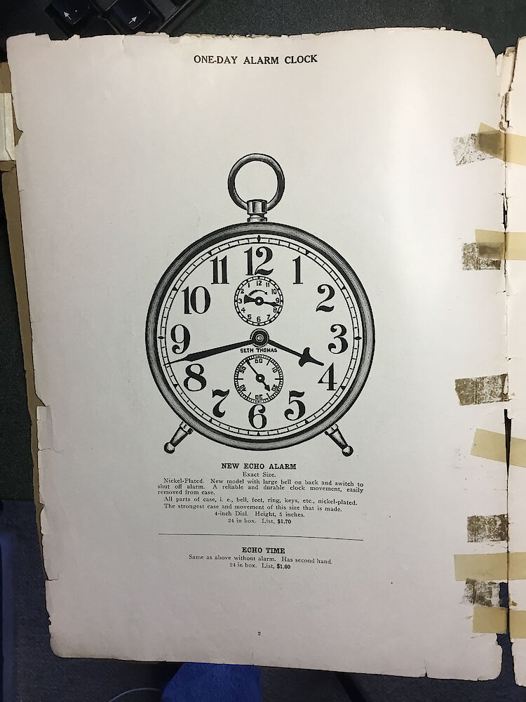 Catalogue No. 707 1915  1916 Seth Thomas Clock Co. (Missing pp. 15, 16, 43 and 44) > 2