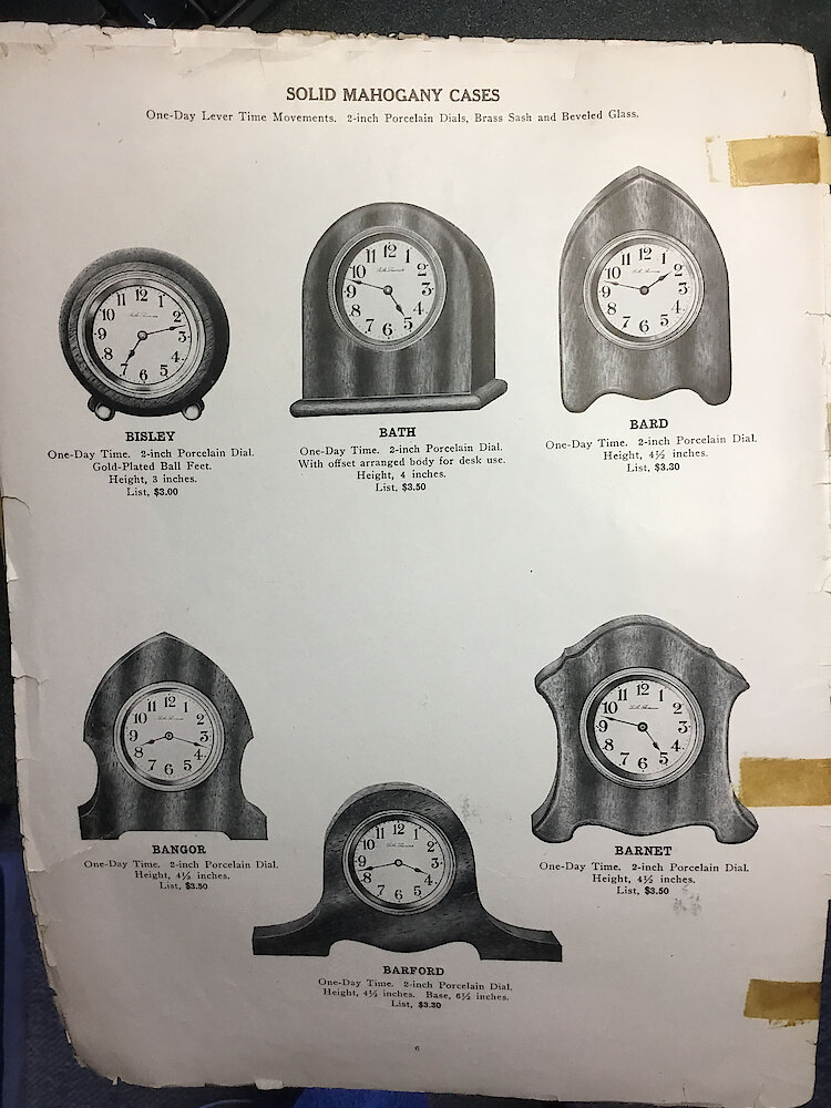 Catalogue No. 707 1915  1916 Seth Thomas Clock Co. (Missing pp. 15, 16, 43 and 44) > 6