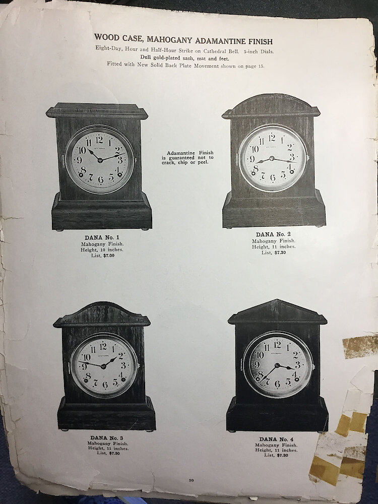 Catalogue No. 707 1915  1916 Seth Thomas Clock Co. (Missing pp. 15, 16, 43 and 44) > 10