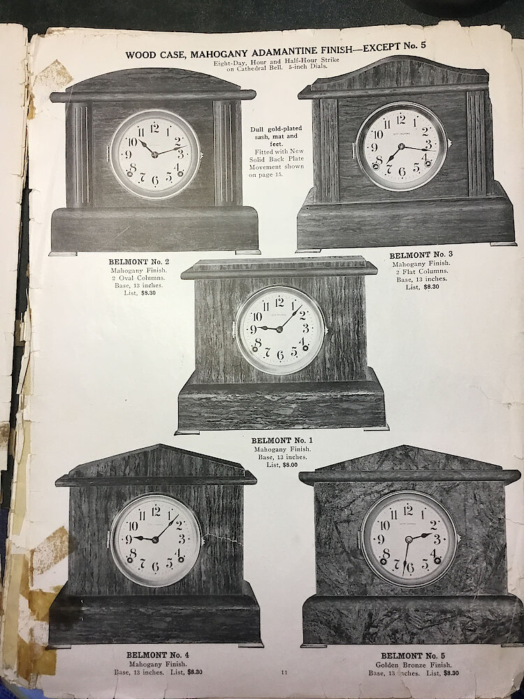 Catalogue No. 707 1915  1916 Seth Thomas Clock Co. (Missing pp. 15, 16, 43 and 44) > 11