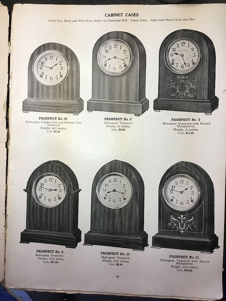 Catalogue No. 707 1915  1916 Seth Thomas Clock Co. (Missing pp. 15, 16, 43 and 44) > 23