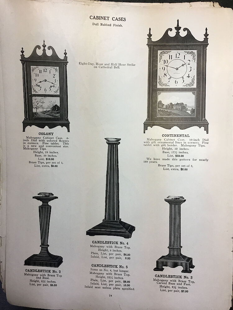 Catalogue No. 707 1915  1916 Seth Thomas Clock Co. (Missing pp. 15, 16, 43 and 44) > 24