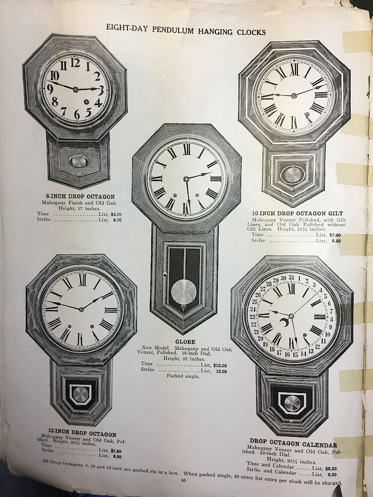 Catalogue No. 707 1915  1916 Seth Thomas Clock Co. (Missing pp. 15, 16, 43 and 44) > 40