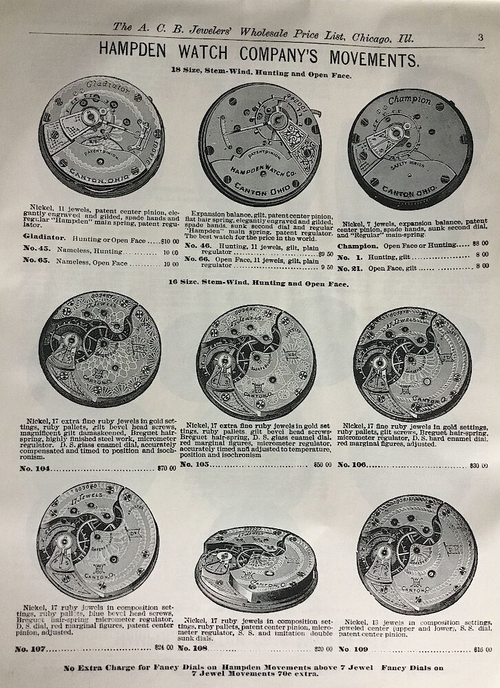 A. C. Becken Watch Catalog (and one page of clocks) > 3
