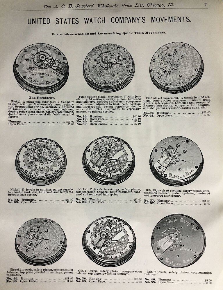 A. C. Becken Watch Catalog (and one page of clocks) > 7