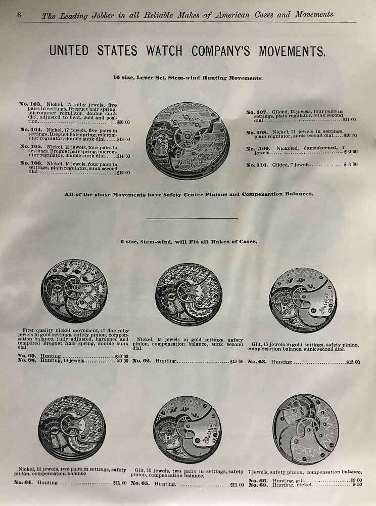 A. C. Becken Watch Catalog (and one page of clocks) > 8