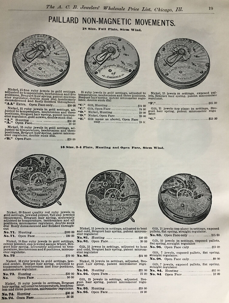 A. C. Becken Watch Catalog (and one page of clocks) > 19