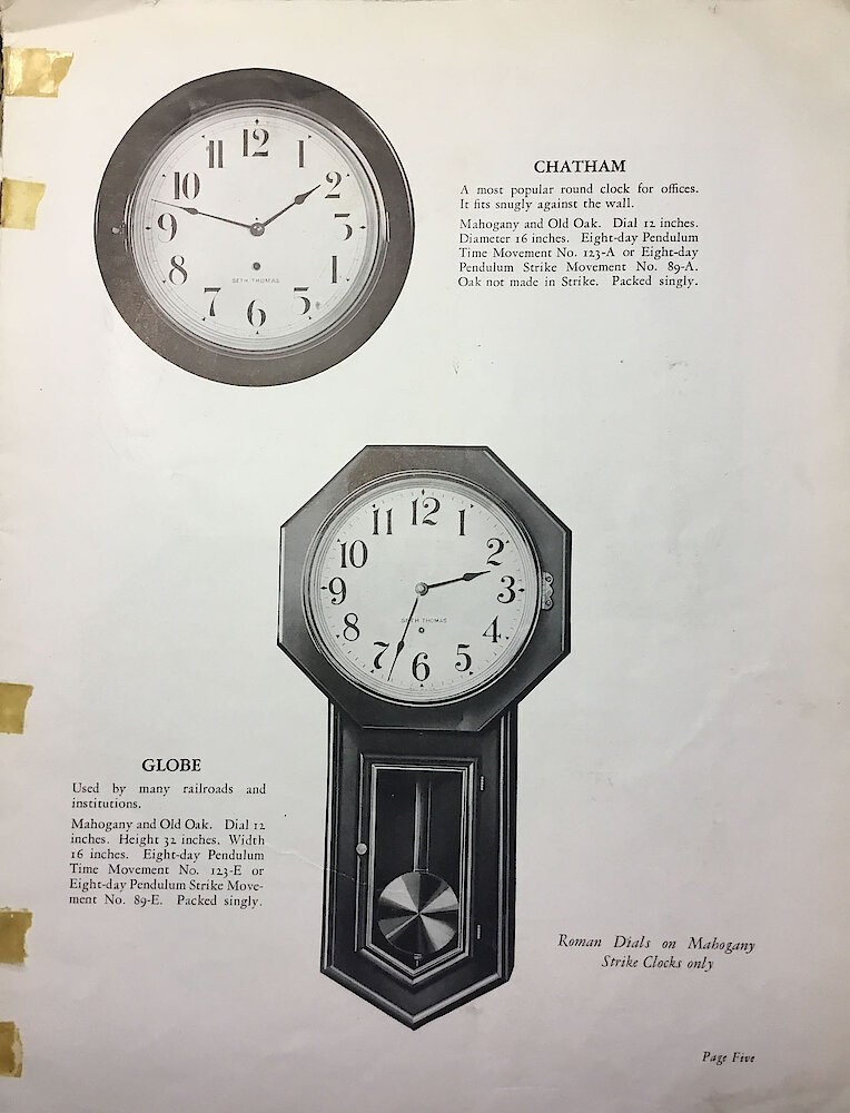 Seth Thomas Hanging and Wall Clocks > 5