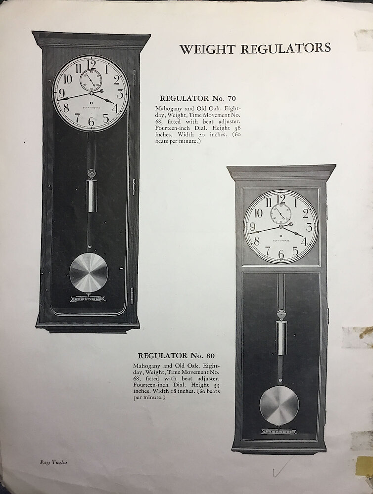 Seth Thomas Hanging and Wall Clocks > 12