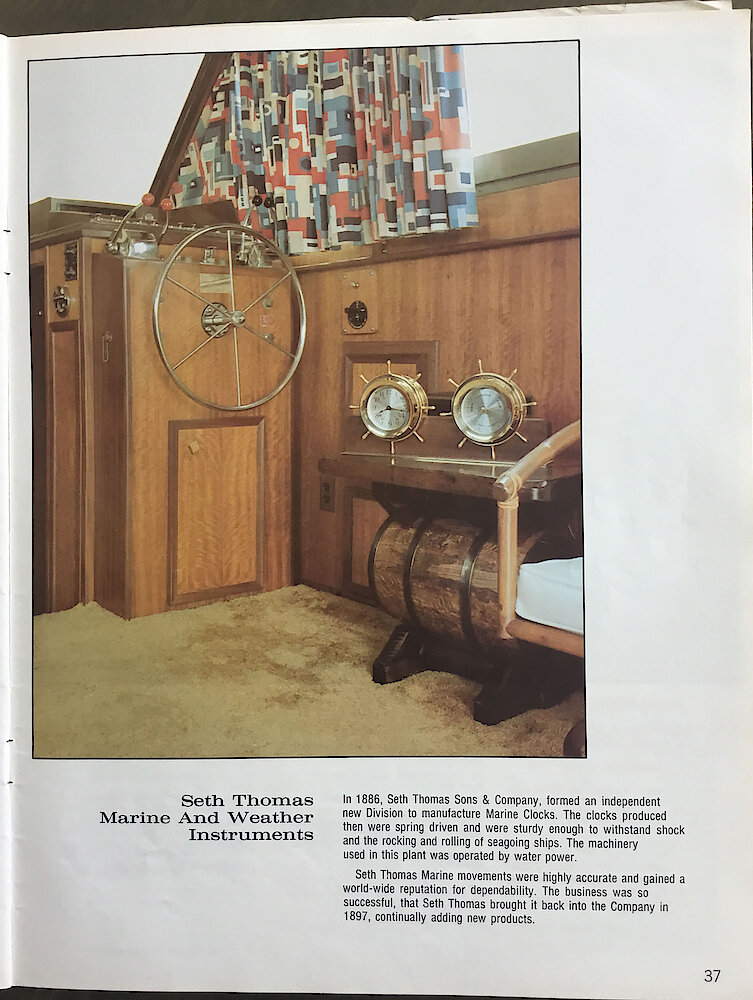 Seth Thomas Clockmakers Since 1813 > 37