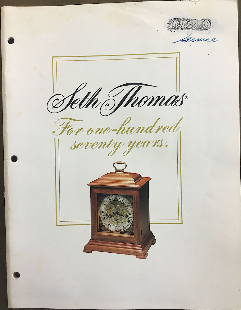Seth Thomas For one-hundred seventy years > Front Cover