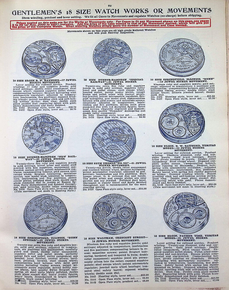 Ca. 1911 - 12 Fort Dearborn Catalog > 89