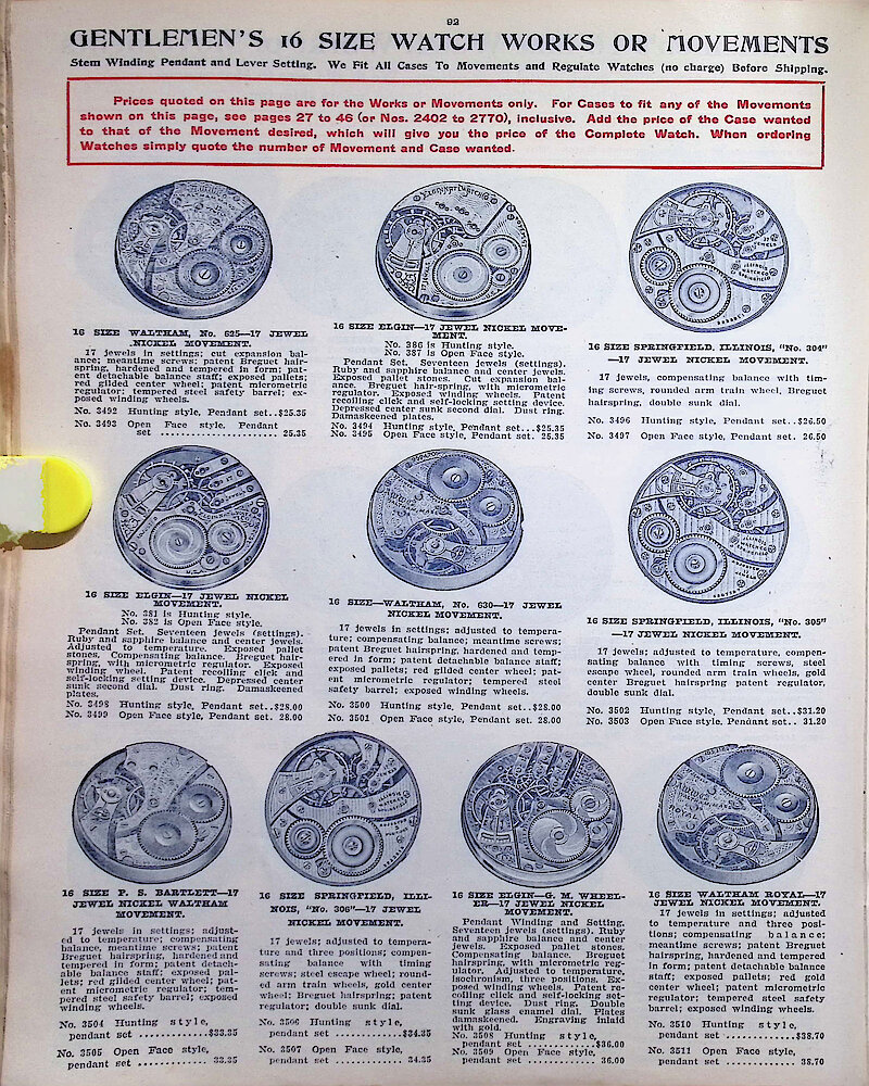 Ca. 1911 - 12 Fort Dearborn Catalog > 92