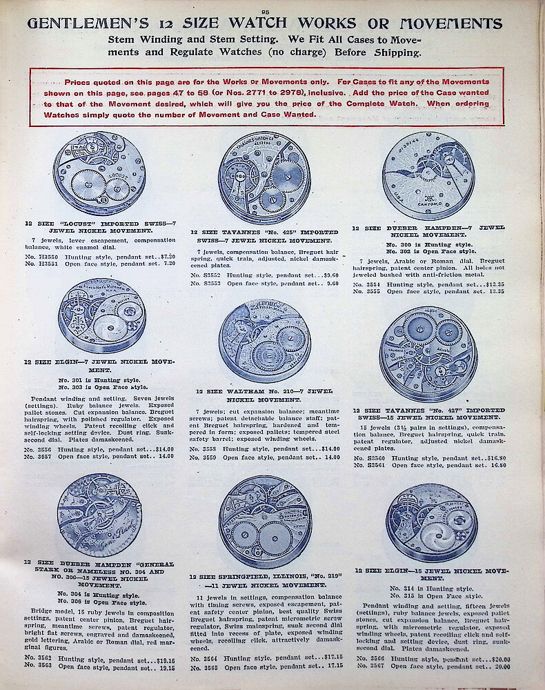 Ca. 1911 - 12 Fort Dearborn Catalog > 95