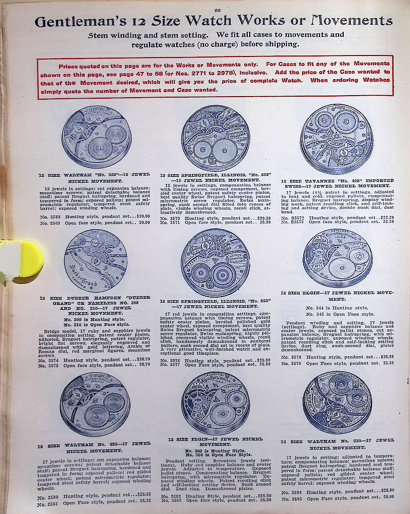 Ca. 1911 - 12 Fort Dearborn Catalog > 96