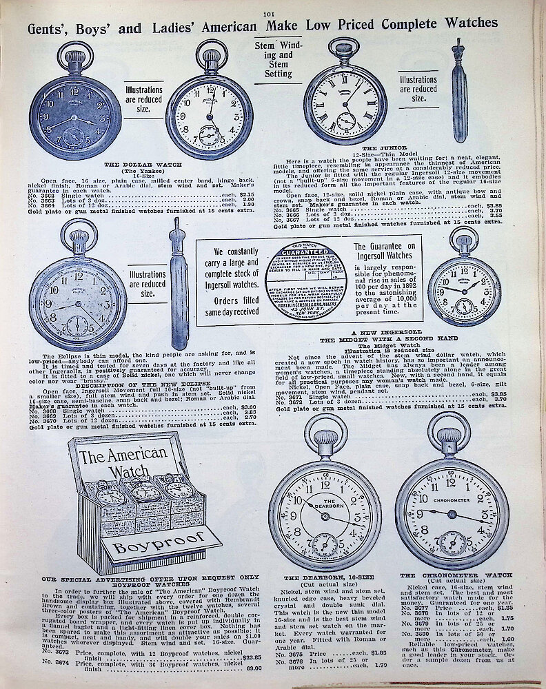 Ca. 1911 - 12 Fort Dearborn Catalog > 101
