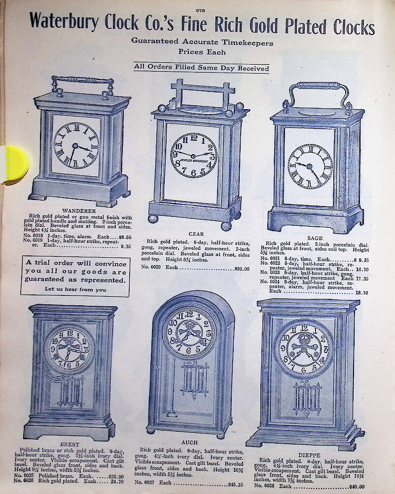 Ca. 1911 - 12 Fort Dearborn Catalog > 678