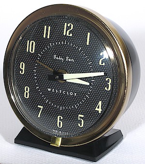 Westclox Baby Ben Style 7 Alarm Clock. Front of clock