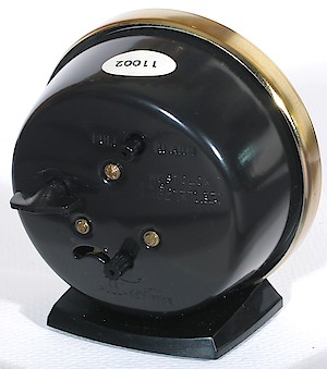 Westclox Baby Ben Style 7 Reissue Black Luminous. Rear of clock
