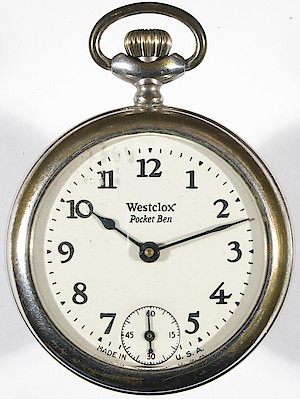 Westclox Pocket Ben Style 1a Pocket Watch. Pocket Ben style 1a