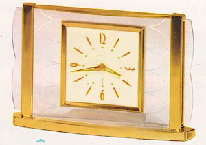 Westclox Leland Style 2 Alarm Clock. Leeland no. 500. 1958 Westclox catalog p. 3