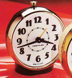 Westclox General Style 2 Alarm Clock. General no. 12187 (brown). 1978 - 79 catalog, p. 6