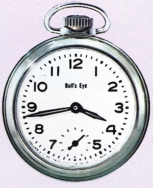 Westclox bullseye shop pocket watch