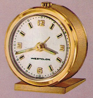 Westclox La Sallita Style 4 Alarm Clock. LaSallita no. 12100. 1979 - 70 catalog p. 8