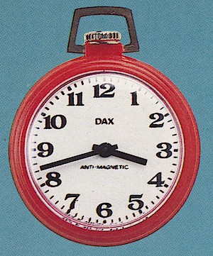 Westclox Dax Style 9 Pocket Watch. Dax no. 40089. 1978 - 79 Westclox catalog, p/ 34